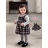 Girls Winter Fall Plush Rabbit Dress Set Toddler Girl 2 Piece Outfit Cute Floral Top Skirt