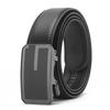 Wear Automatic Buckle Opening Two Layer Cowhide Belt for Business and Casual Men's Trendy Belt