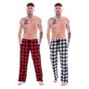 Keanu Mens Buffalo Check Lounge Pants (Pack of 2)