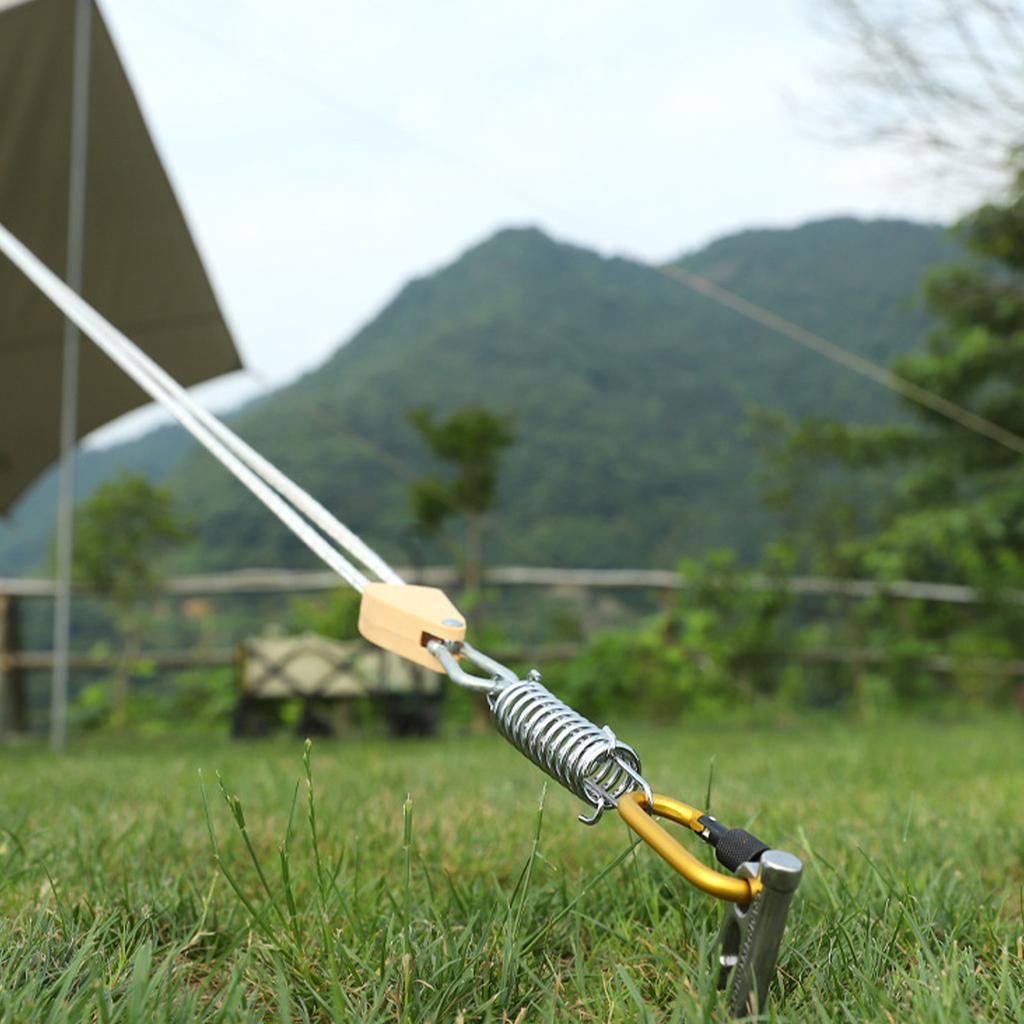 Tent Spring Buckle Stainless Steel High Strength Tightness Adjustment Rope Tensioner Awning Fixed