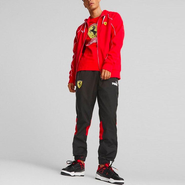 Puma Спортивные штаны унисекс с логотипом и эластичными манжетами, черные 538158-01