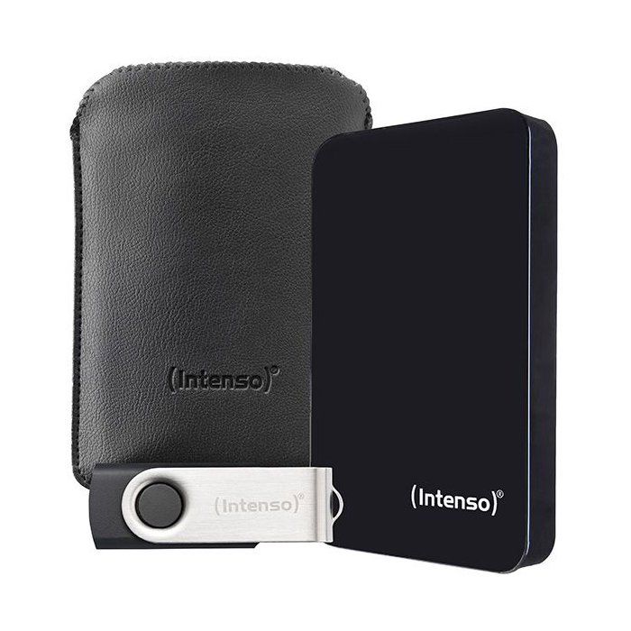 Disque dur 2,5" portable - HDD 3.2 + USB - INTENSO - 1 To + 64 Go