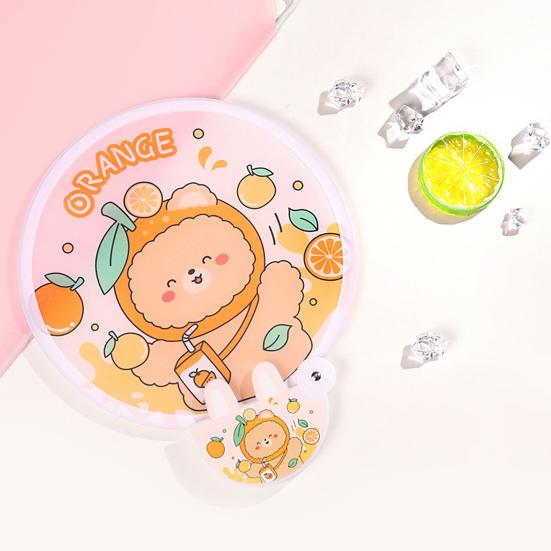 Красивый круглый подарок Colorfast Милый летний складной веер Дорожные принадлежности Ручной веер