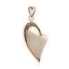 [D4620] - Белый серебряный кулон «Жемчужное сердце»