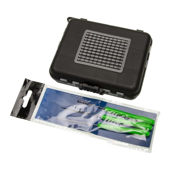 Набор рыболовных аксессуаров для карпа 143/145 шт. с двухсторонней коробкой Рыболовный крючок Оснастка Рукав Поплавок Вертлюг Игла Мужская рыболовная снасть для ловли карпа