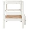 Dog Bed White 55.5 x 53.5 x 60 cm Solid Pine Wood