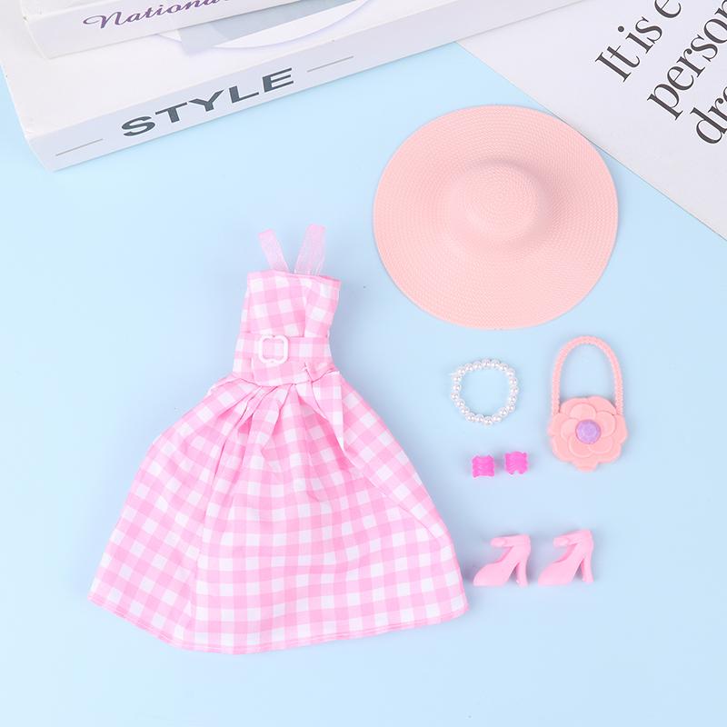 Пальто Хлопковая куртка Зимнее платье Длинная одежда Меховое пальто Аксессуары для кукол Игрушки