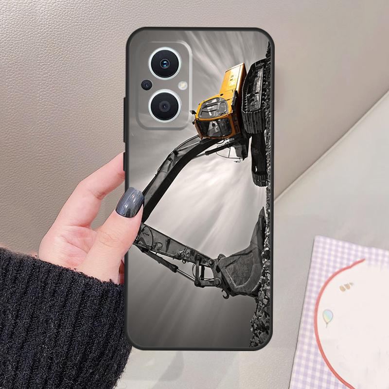 Excavator Funda For OPPO Reno 10 11 12 13 14 Pro 8 7 Lite 11F 12F 13F 14F OPPO Find X8 X5 X6 X9 Pro Case