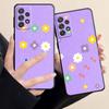 Милый чехол с цветочным рисунком для Samsung Galaxy A71 A31 A51 A32 A72 A52 A23 A13 A33 A21s A22 A53 A11 A52s A12, матовая броня, черный мягкий чехол