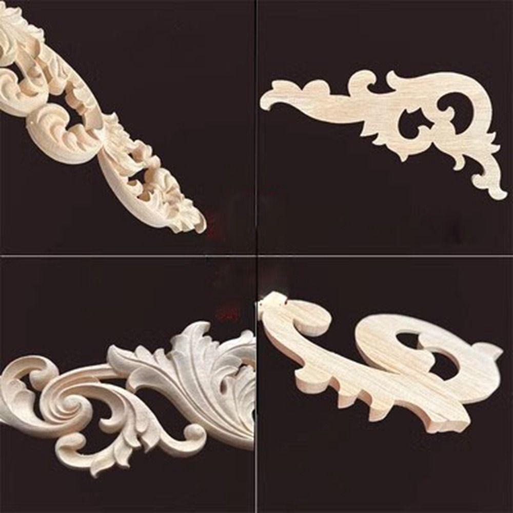 Натуральные цветочные деревянные фигурки, ремесла, резьба по дереву в разных стилях, декоративное украшение на стену, дверь