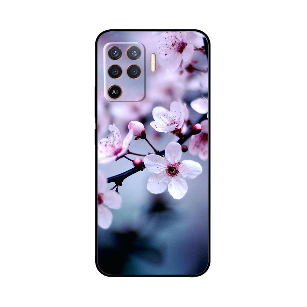 Чехол для OPPO Reno 5 Lite, мягкий силиконовый чехол с цветами, бампер для OPPO Reno 5 F oppoA94 4G, чехлы для телефонов Reno 5 Lite