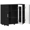 Wooden Cabinet Black 88.5 x 30.5 x 73 cm Engineered Wood