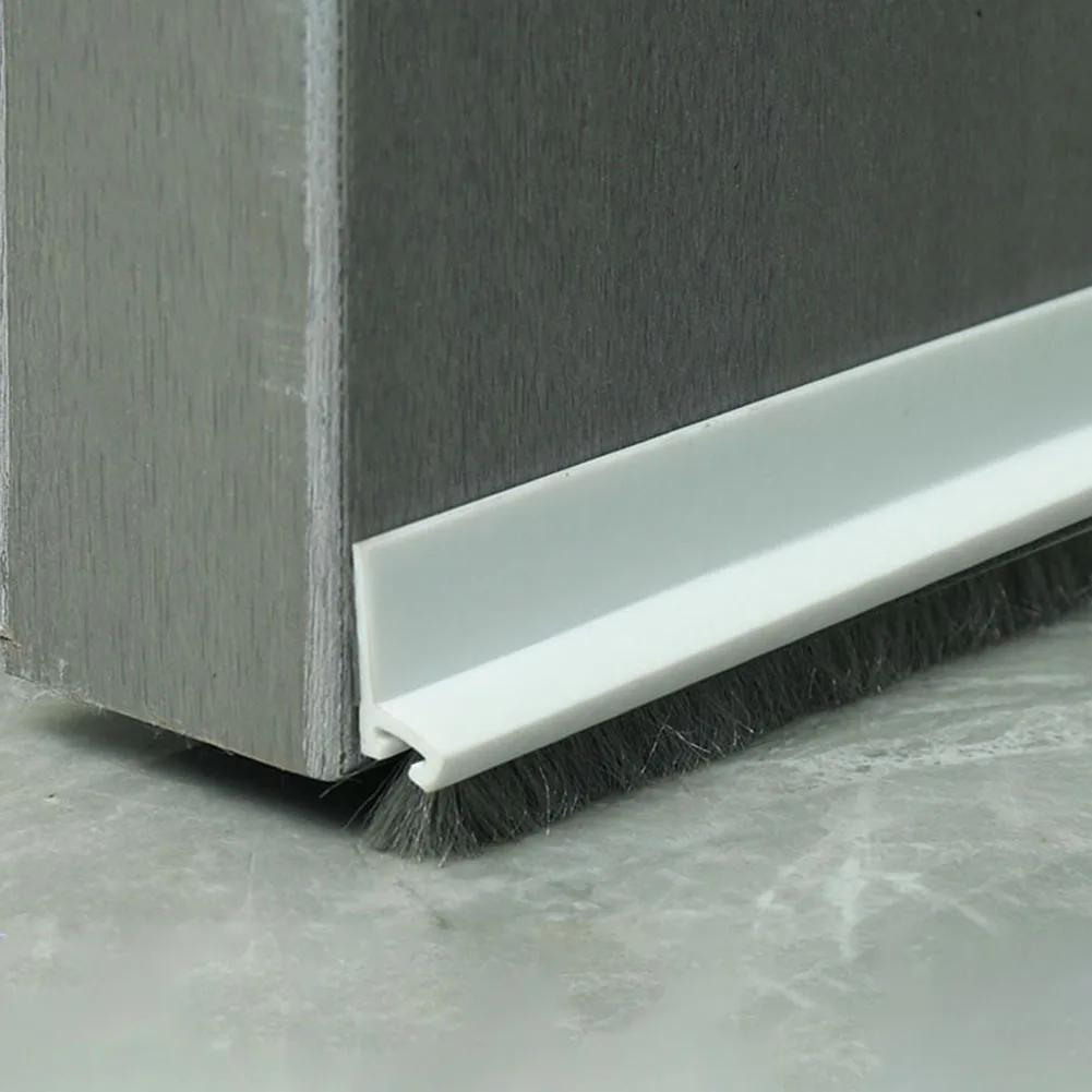 100 см щеточный уплотнитель, уплотнитель для пола, защитная от насекомых, звукоизоляционная уплотнительная полоса для пола, самоклеящаяся полоса для двери