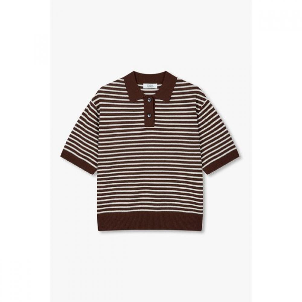 STUDIO TOMBOY Свитер в полоску с воротником 9176352971ct