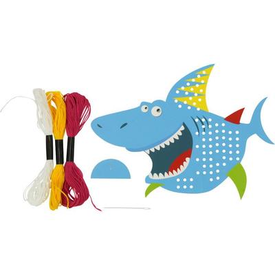 MégaCréa DIY - Kit Point De Croix Pour Enfant Requin