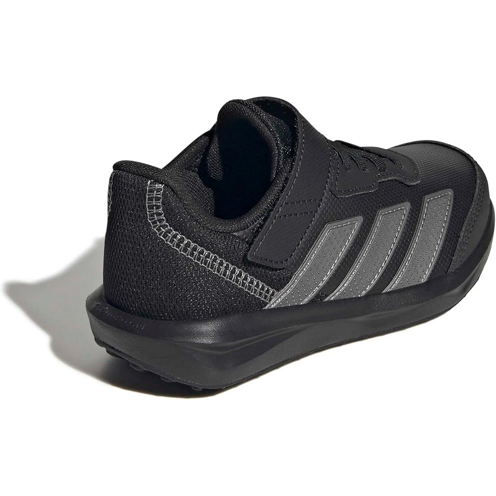 Кроссовки Adidas Faito EL для детей, унисекс, основной черный, железный металлик, обувь белая, 22,5 см