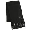 Shaggy Scarf 60107010 Solid Color Black 60107010H 30cm W X 220cm H Women's [H] Approx.