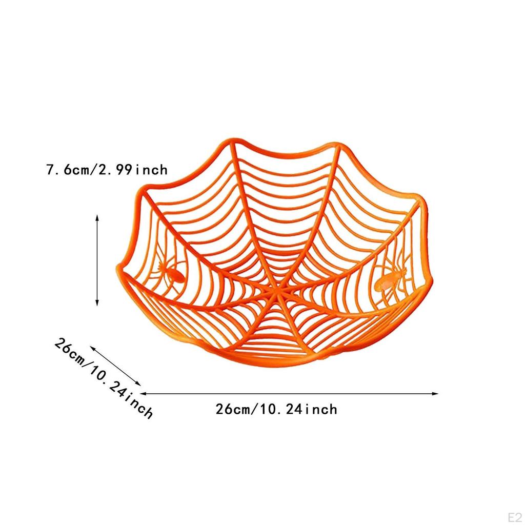 Конфетница Хэллоуин паутина корзина угощения сервировочный поднос декоративная тарелка