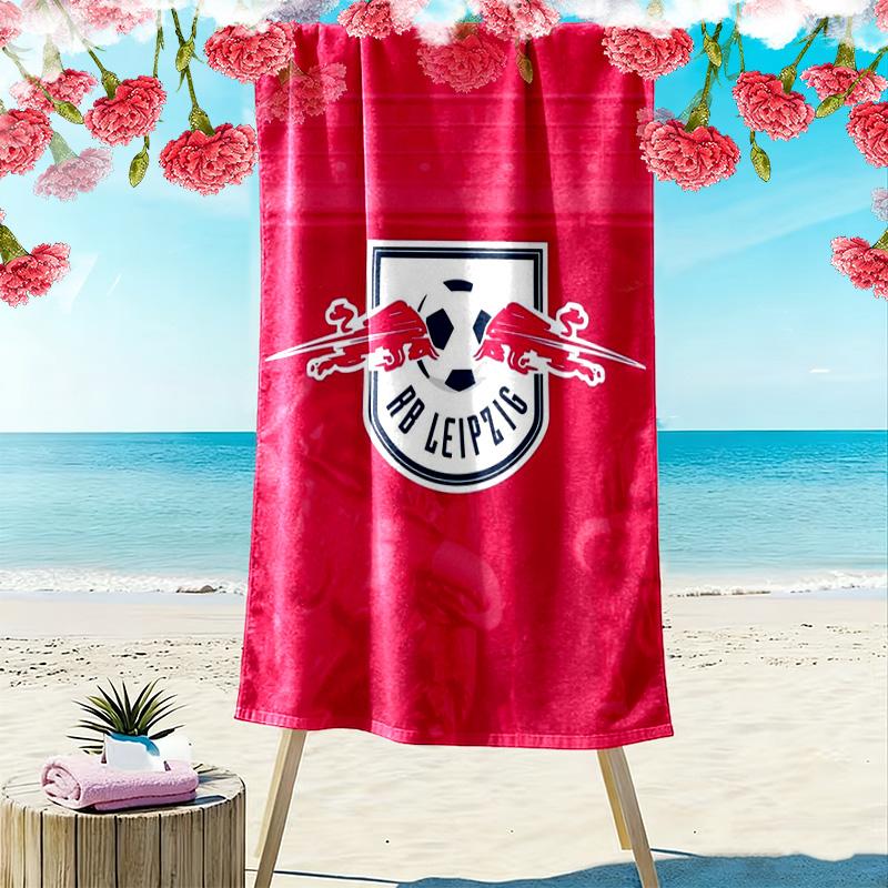 RB Leipzig Logo Print Beach Towel, Large Soft Quick Dry Towel for Beach Camping Swimming