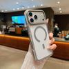 Двухцветный магнитный акриловый чехол для телефона iPhone 17 Pro Max с дизайном большого отверстия