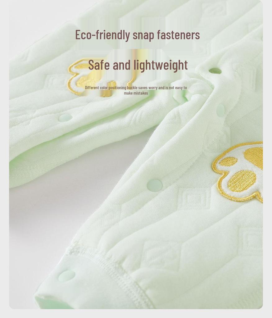 Уютный детский ромпер из хлопка Air: Трехслойный теплый альпинистский костюм с длинными рукавами