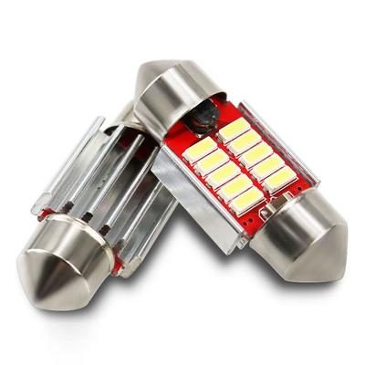 Светодиодная лампа салона Nanpoku T10 31 мм, Белая, 6000K 4014SMD 10 рядов для автомобилей,