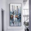 RELIABLI ART Canvas Painting Abstract Oil City Building Boat Bridge Wall Art For Living Room Decor Posters And Prints No Frame