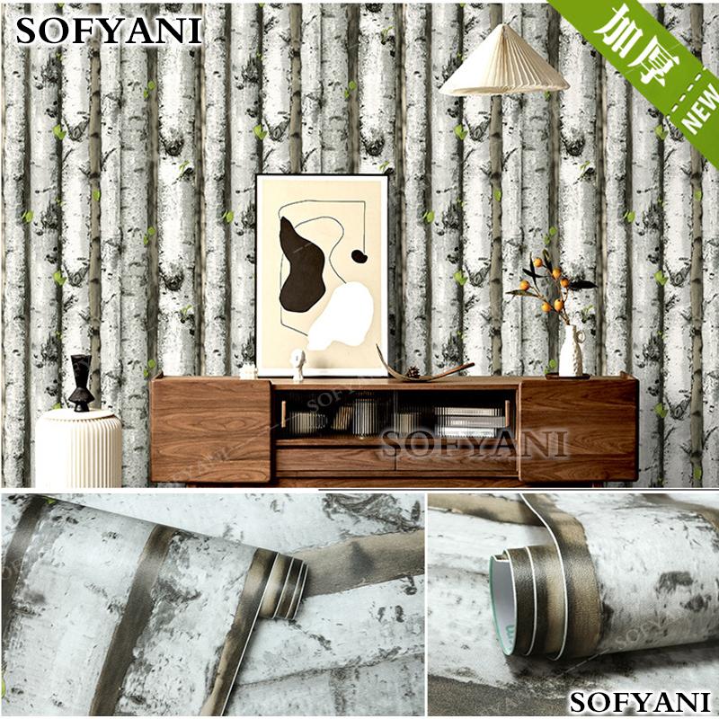 Самоклеящиеся виниловые обои утолщенные современные спальня гостиная фоновая стена старая мебель шкаф общежитие стол наклейка