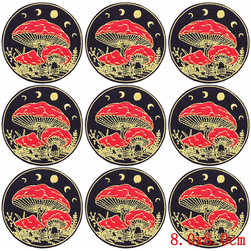 10Pcs/Lot Landscape Outdoor Patch Iron On Embroidery Patches For Clothing Thermoadhesive Patches On Clothes Wilderness Patch