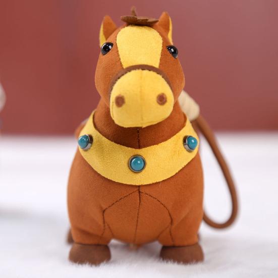 Брелок-плюшевый пони по знаку зодиака, мягкая набивная игрушка, мультяшная лошадка, подвеска, подарок на день рождения для девочек, мальчиков, друзей, семьи