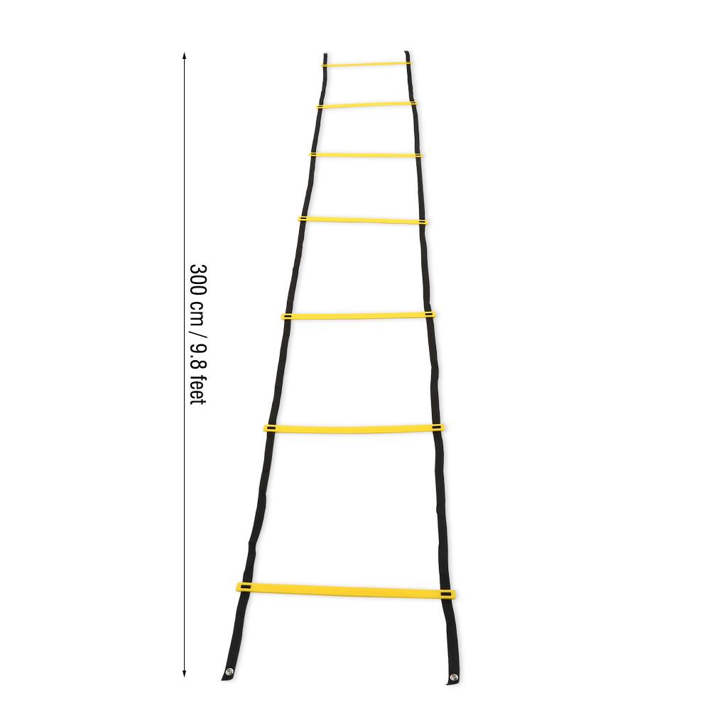 Скоростная тренировка ловкости лестница упражнения на работу ног инструмент для футбола футбол спорт (7-ступенчатая)