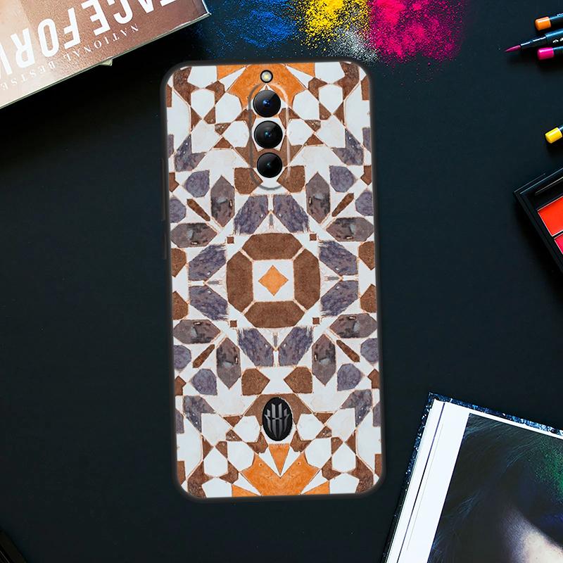 Чехол в марокканском стиле для ZTE Nubia Red Magic 8 8S Pro Plus RedMagic 9 Pro Plus 6 7 6S 7S Pro 5S 6R 5G