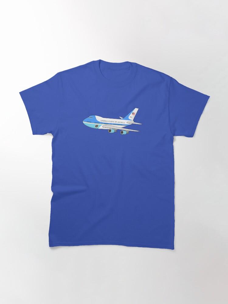 Мультяшный Air Force One Air Force One Boeing 747 – Президентский самолет Авиационное искусство Классическая футболка