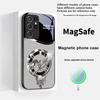 Красивый Розовый Феникс Для Samsung S25 S25 Edge S25Ultra S8 9 10 20 S21 Pro S22 Plus S23 FE S24 Ultra Magsafe Стеклянный Чехол для Телефона