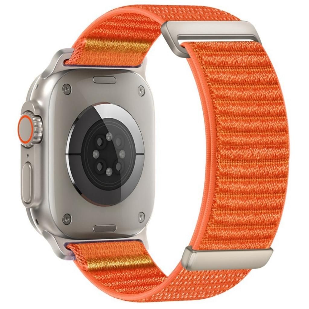 Watch Band For Apple Watch Series 11 10 42mm / 9 8 7 41mm / SE3 SE2 SE 6 5 4 40mm / 3 2 1 38mm Two-Piece Magic Tape Nylon Woven Wrist Strap