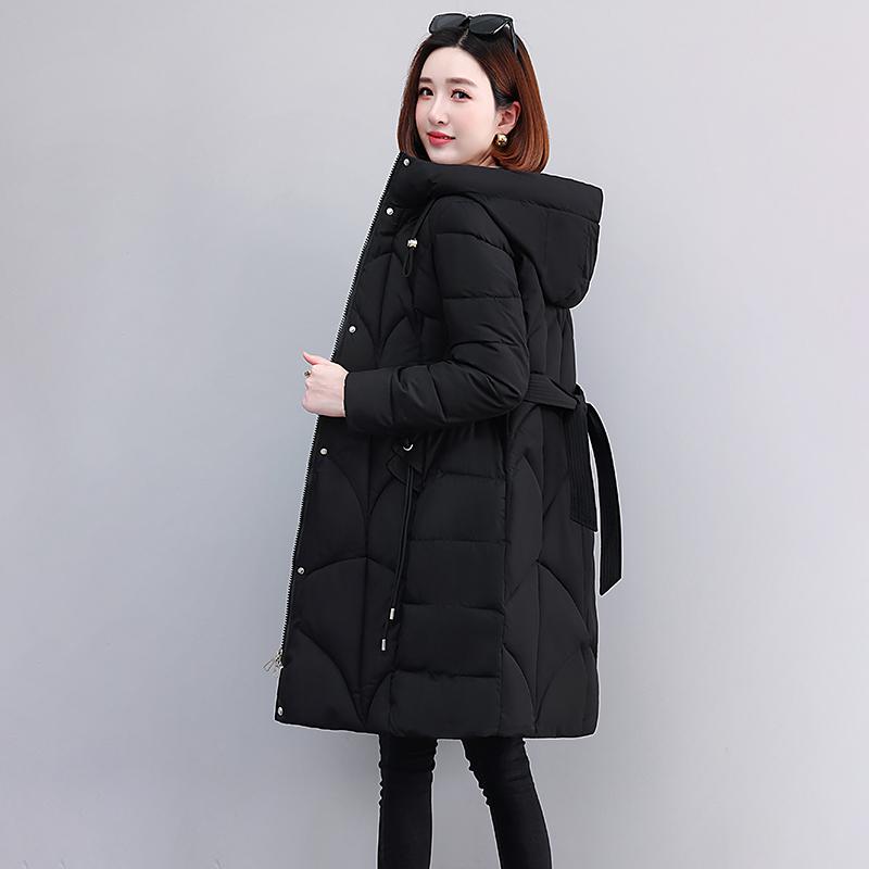 Зимние женские длинные парки с капюшоном, новинка 2023 года, плотное теплое хлопковое стеганое пальто с зимней курткой Beit для женской одежды