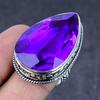 Pink Amethyst Gemstone Handmade 925 Steling Silver Jewelry Ring Size 8.5 L5b93