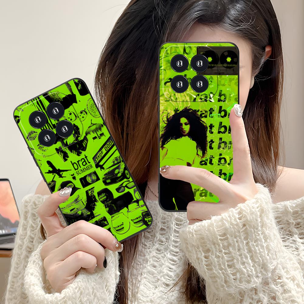 Чехол для мобильного телефона Charli XCX brat для Xiaomi 15 14 13 12 Mi 11 T Ultra Lite Pro S X 5G Цветной печатный чехол Чехол для мобильных телефонов