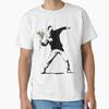 Rage Flower Bomber Stencil Classic TShirt TShirt Made In UsAus Size S2xl