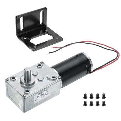 DC 12V Высокомоментный турбинный червячный редуктор 8 мм 12 об/мин с для электр. каминов Мотор, вал, провод,