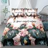 Cactus Duvet Cover Set Exotic Plant Prickly Pear Succulents Bedding Set Kids Teens I Love Cactus King Size Polyester Quilt Cover