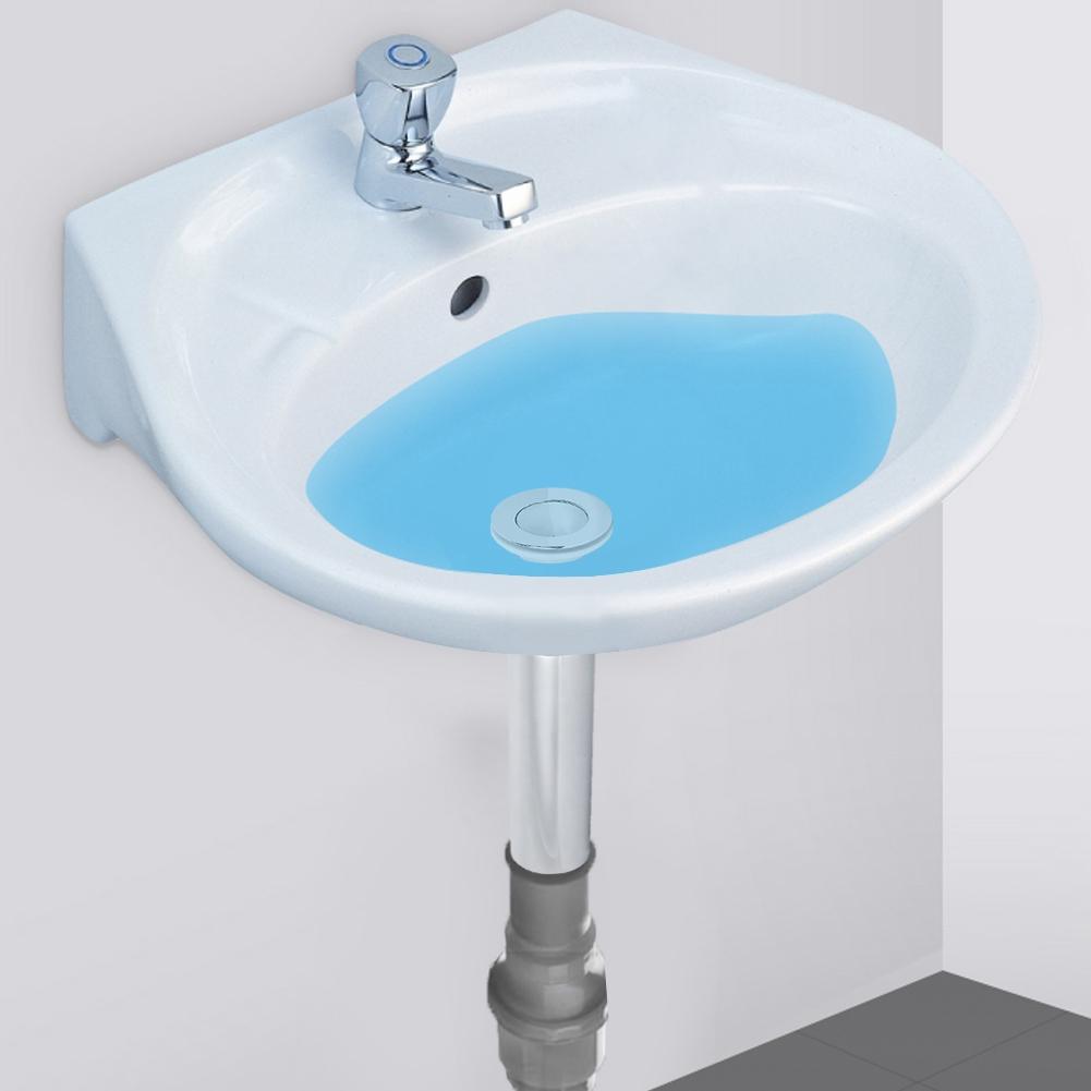 Household Basin Sink Electroplating Pop Up Drain Stopper Kit Wash Basin AccessoriesWithout Overflow Hole