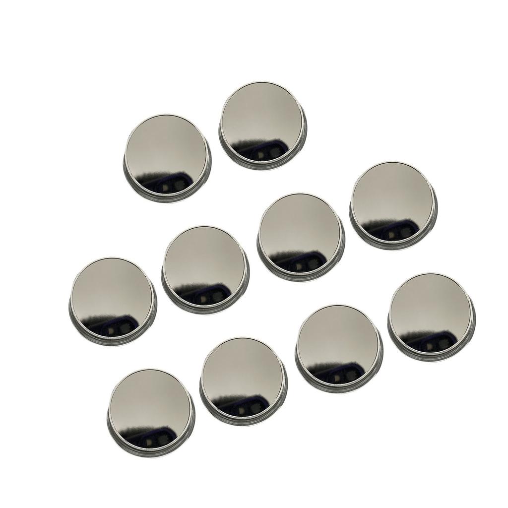 Pack Mirrored 10 Engraving Of Blanks Challenge Coin Solid Brass Plated 40mm With Clear Protective Case For Crafting