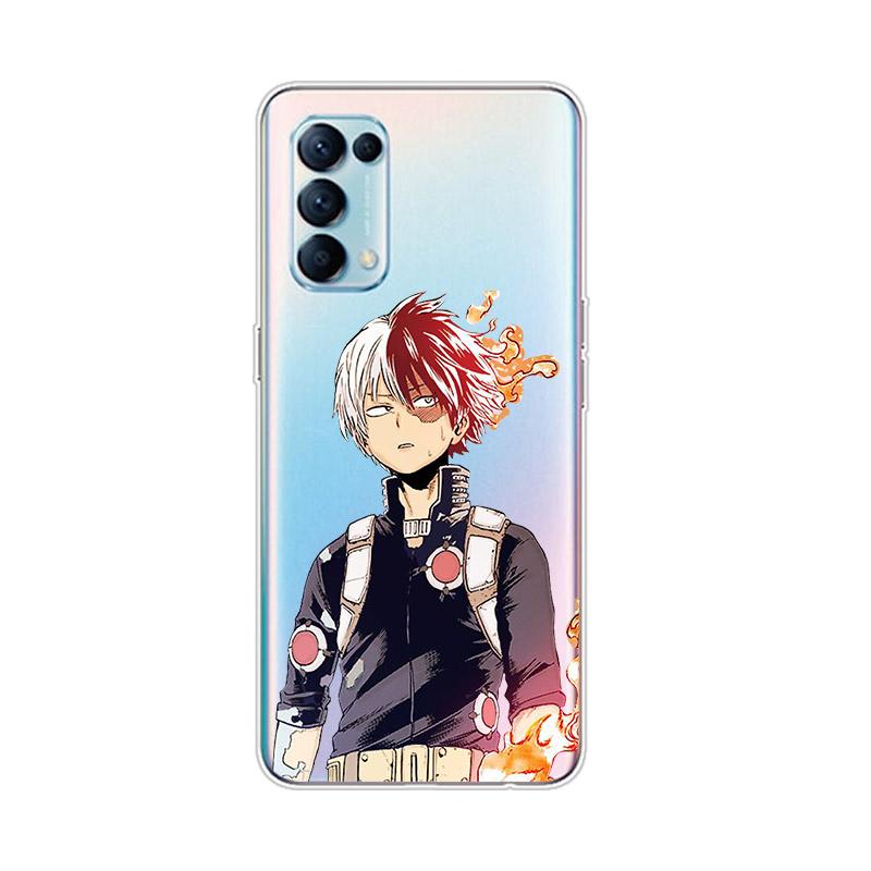 Прозрачный мягкий чехол для телефона Boku My Hero Academia для OPPO Reno7 SE 6 5 ZF 4G 5G Find X2 X3 Neo Lite Pro Plus