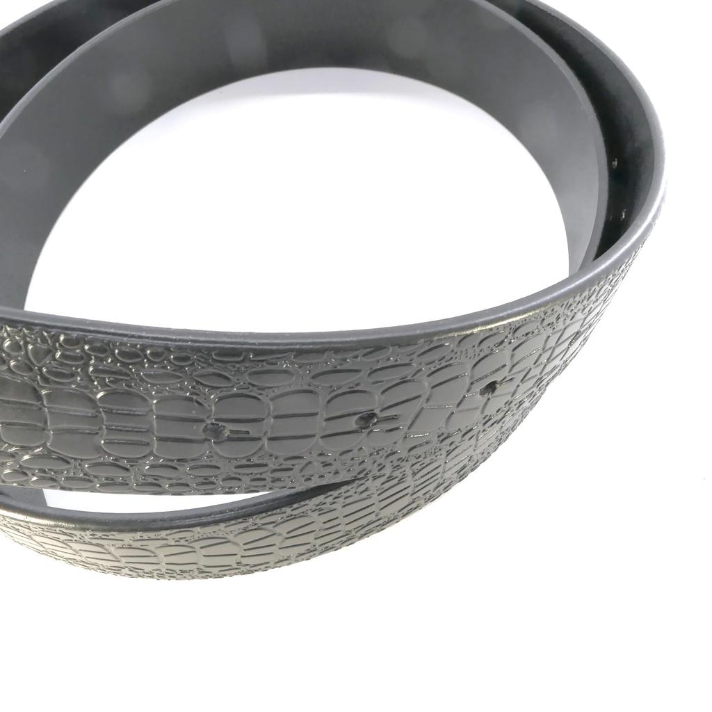 Кожа только крокодиловый живот по всей ширине, натуральная кожа [Happy Patch] ремень, узор, кожа, прибл.. 125см, 38мм, размер, длинный, мужской ремень,