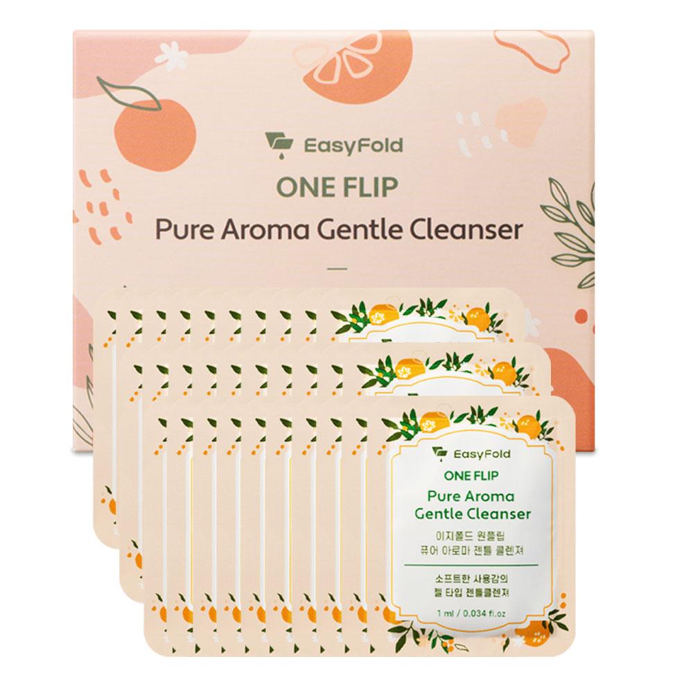 EASYFOLD Нежное очищающее средство для женской гигиены с низким уровнем pH в виде геля Портативная индивидуальная упаковка для путешествий 1 мл 30 шт.