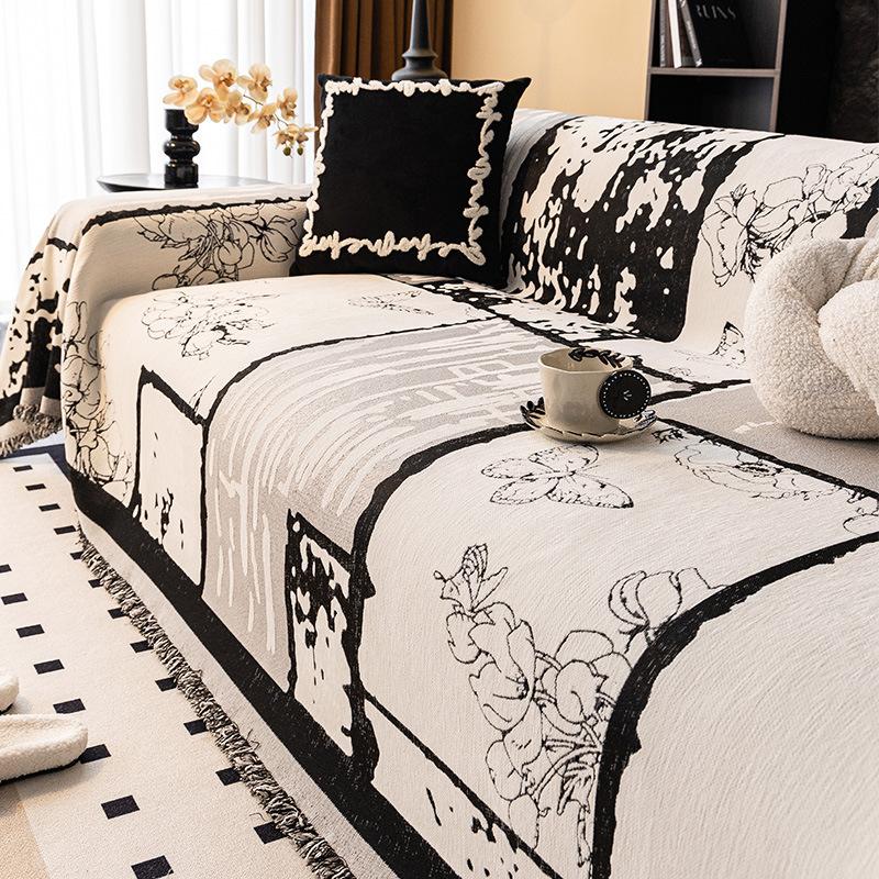 New Sofa Cover Cloth for All Seasons Retro Mid Century Style Sofa Towel Full Cover Sofa Blanket
