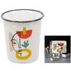 [A1735] - White Multicolor 'Arty' Porcelain Espresso Cup - 7x6 Cm (7 Cl)