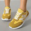 Women's Spring-Autumn Thick-Soled Leather Lace-Up Gump-Style Training Casual Sports Shoes, Available In Large Sizes.
