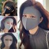 UPF50+ Sun Proof Protection Mask Neck Scarf Ice Silk Face Cover Outdoor Wrap Cover Sports Cycling Women Men Summer Sunscreen